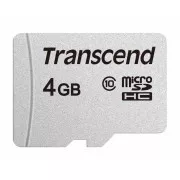 Card MicroSDHC TRANSCEND 4GB 300S, Clasa 10, fără adaptor