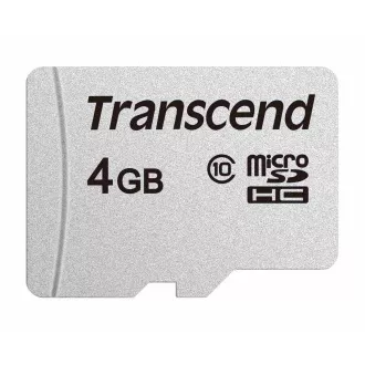 Card MicroSDHC TRANSCEND 4GB 300S, Clasa 10, fără adaptor
