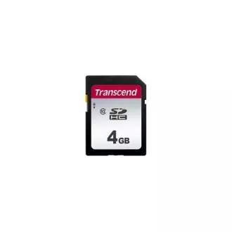 Card SDHC TRANSCEND 4GB 300S, clasa 10 (R: 95 / W: 45 MB / s)