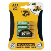 JCB RTU NiMH AAA / R03, 900mAh, preîncărcat, blister 4 buc.