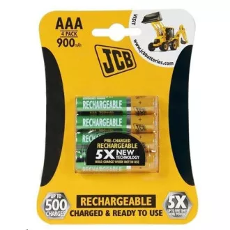 JCB RTU NiMH AAA / R03, 900mAh, preîncărcat, blister 4 buc.