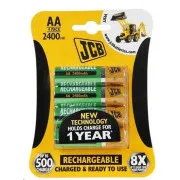JCB RTU NiMH AA / R06, min.2400mAh, preîncărcat, blister 4 buc.