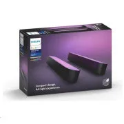 PHILIPS PLAY COL Hue White și ambianță color, două șine + adaptor, Negru