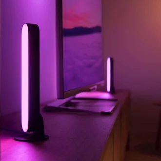 PHILIPS PLAY COL Hue White și ambianță color, două șine + adaptor, Negru PHILIPS PLAY COL Hue White și ambianță color, două șine + adaptor, Negru