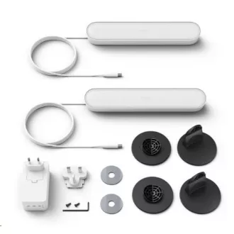 PHILIPS PLAY COL Hue White și ambianță color, două șine + adaptor, Alb