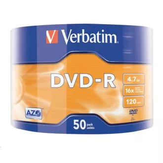 VERBATIM DVD-R (pachet de 50) 16x WRAP 4,7 GB MATT VERBATIM DVD-R (pachet de 50) 16x WRAP 4,7 GB MATT