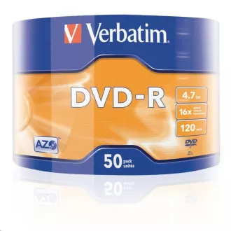 VERBATIM DVD-R (pachet de 50) 16x WRAP 4,7 GB MATT VERBATIM DVD-R (pachet de 50) 16x WRAP 4,7 GB MATT