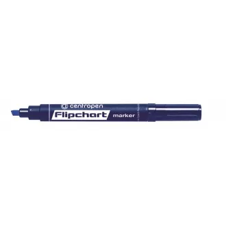 Marker Centropen 8560 pentru Flipchart vârf cu pană albastră 1-4,6 mm Marker Centropen 8560 pentru Flipchart vârf cu pană albastră 1-4,6 mm