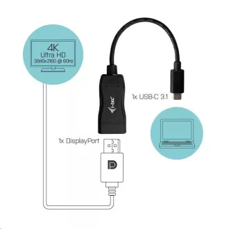 Adaptor iTec USB-C Display Port 4K / 60 Hz