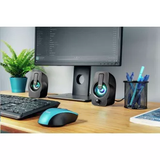 Set difuzoare TRUST Gemi RGB 2.0 - negru