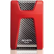 HDD extern ADATA 1TB USB 3.1 DashDrive Durable HD650, roșu (cauciuc, rezistent la impact)