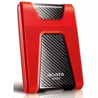 HDD extern ADATA 1TB USB 3.1 DashDrive Durable HD650, roșu (cauciuc, rezistent la impact)