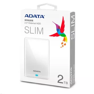 ADATA HDD extern 2TB 2, 5" USB 3.0 DashDrive HV620S, alb