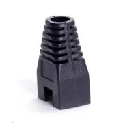 Protecție pentru conector RJ45, fără agățare - negru, 100 buc