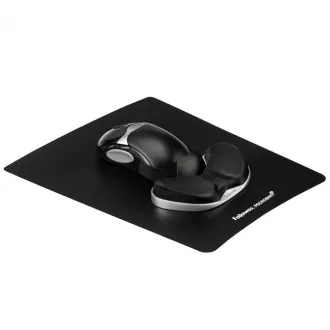 Pernuță pentru mouse și încheietura mâinii Fellowes Palm Health-V spumă Microban Lycra neagră
