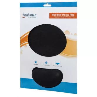 MANHATTAN Mouse pad, gel, negru