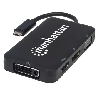 Stație de andocare MANHATTAN USB-C 4 în 1, 1xDP, 1xHDMI, 1xVGA, 1xDVI Stație de andocare MANHATTAN USB-C 4 în 1, 1xDP, 1xHDMI, 1xVGA, 1xDVI