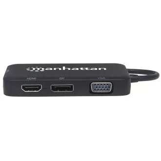 Stație de andocare MANHATTAN USB-C 4 în 1, 1xDP, 1xHDMI, 1xVGA, 1xDVI Stație de andocare MANHATTAN USB-C 4 în 1, 1xDP, 1xHDMI, 1xVGA, 1xDVI
