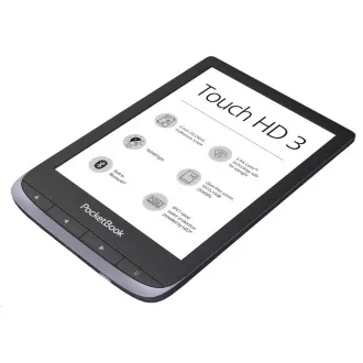 POCKETOOK 632 Touch HD 3, Gri metalic, 16 GB POCKETOOK 632 Touch HD 3, Gri metalic, 16 GB