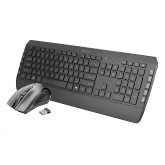 Set tastatură + mouse TRUST Tecla-2 Wireless Multimedia Keyboard cu mouse CZ / SK