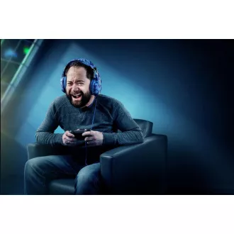 Căști pentru jocuri Trust GXT 322B Carus pentru PS4 și PS5 - albastru camo Căști pentru jocuri Trust GXT 322B Carus pentru PS4 și PS5 - albastru camo