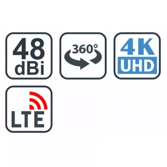 EVOLVEO Jade 1, antenă exterioară activă FM/DAB+/DVB-T2, filtru LTE, 4G, 5G