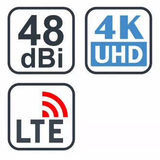 EVOLVEO Jade 2, antenă DVB-T2 activă pentru exterior, filtru LTE, 4G, 5G