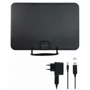 EVOLVEO Xany 2A, 230/5V, antenă interioară activă FM/DAB+/DVB-T2, filtru LTE, 4G, 5G