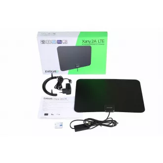 EVOLVEO Xany 2A, 230/5V, antenă interioară activă FM/DAB+/DVB-T2, filtru LTE, 4G, 5G