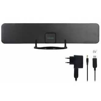 EVOLVEO Xany 2B, 230/5V, antenă interioară activă FM/DAB+/DVB-T2, filtru LTE, 4G, 5G