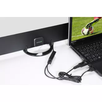 EVOLVEO Xany 2B, 230/5V, antenă interioară activă FM/DAB+/DVB-T2, filtru LTE, 4G, 5G