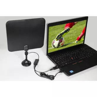 EVOLVEO Xany 2C LTE 230/5V, antenă interioară activă FM/DAB+/DVB-T/T2, filtru LTE