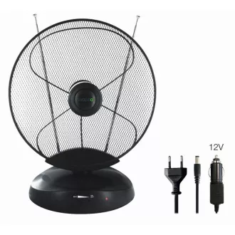 EVOLVEO Xany 4, 230/12V, antenă interioară activă FM/DAB+/DVB-T2, filtru LTE, 4G, 5G