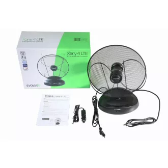 EVOLVEO Xany 4, 230/12V, antenă interioară activă FM/DAB+/DVB-T2, filtru LTE, 4G, 5G