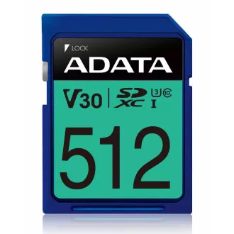 Card ADATA SDXC 512 GB Premier Pro UHS-I U3 Clasa 10 (R: 95 / W: 60 MB / s)