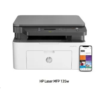 HP Laser 135W - (20 ppm, A4, USB, Wi-Fi, imprimare / scanare / copiere)
