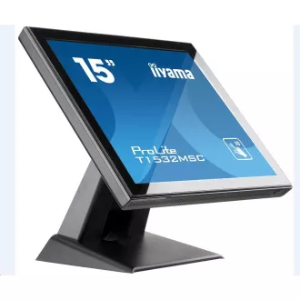 Iiyama ProLite T1532MSC-B5AG, 38,1 cm (15 inchi), Capacitiv proiectat, 10 TP, negru Iiyama ProLite T1532MSC-B5AG, 38,1 cm (15 inchi), Capacitiv proiectat, 10 TP, negru