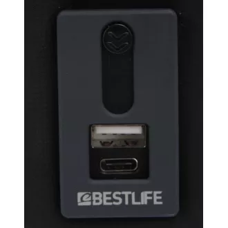 Geanta pentru laptop Bestlife de 15,6 inchi cu conectori USB