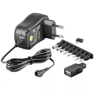 Adaptor de alimentare universal Goobay 230V / 3-12V DC 300mA