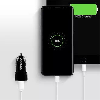 AXAGON PWC-5V5, încărcător auto SMART, 2x porturi 5V-2.4A + 2.4A, 24W