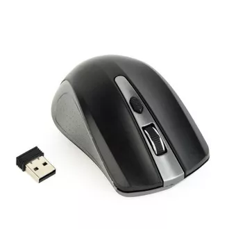 Mouse GEMBIRD MUSW-4B-04-GB, gri-negru, wireless, nano receptor USB Mouse GEMBIRD MUSW-4B-04-GB, gri-negru, wireless, nano receptor USB