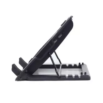 GEMBIRD Suport pentru notebook NBS-1F17T-01, pentru notebook-uri de până la 17", ventilator 150mm, LED, negru