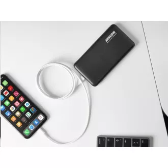 Cablu USB-C AVACOM MFIC-120W - Lightning, certificare MFi, 120cm, alb
