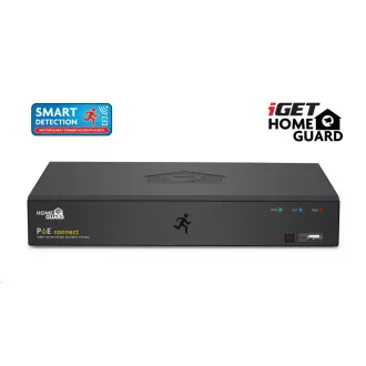 iGET HOMEGUARD HGNVK85304 Sistem de camere PoE cu detecție de mișcare SMART, NVR FullHD cu 8 canale   4x camere FullHD pentru exterior