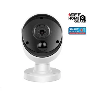 iGET HOMEGUARD HGNVK930CAM Cameră PoE FullHD suplimentară PoE pentru sistemul de camere iGET HGNVK85304, sursă de alimentare PoE, IP66