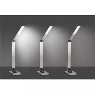 Lampa de masa Solight LED reglabila, 11W, schimbare cromatica, aluminiu periat, argintiu Lampa de masa Solight LED reglabila, 11W, schimbare cromatica, aluminiu periat, argintiu