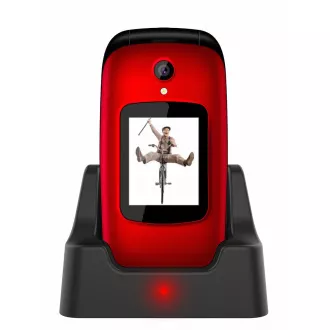 EVOLVEO EasyPhone FD, telefon mobil pentru seniori cu suport de încărcare (culoare roșie) EVOLVEO EasyPhone FD, telefon mobil pentru seniori cu suport de încărcare (culoare roșie)