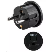 Adaptor de călătorie Goobay SUA / Japonia pentru electrocasnice și încărcătoare cu mufă europeană