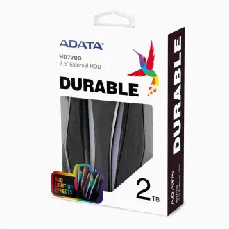 ADATA HDD extern 2TB 2, 5" USB 3.2 HD770G, negru
