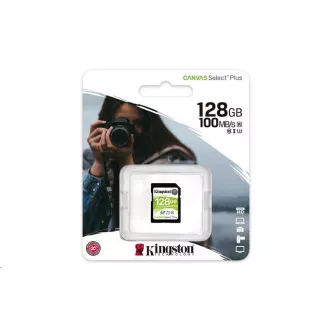 Kingston 128GB SecureDigital Canvas Select Plus (SDXC) 100R 85W Clasa 10 UHS-I